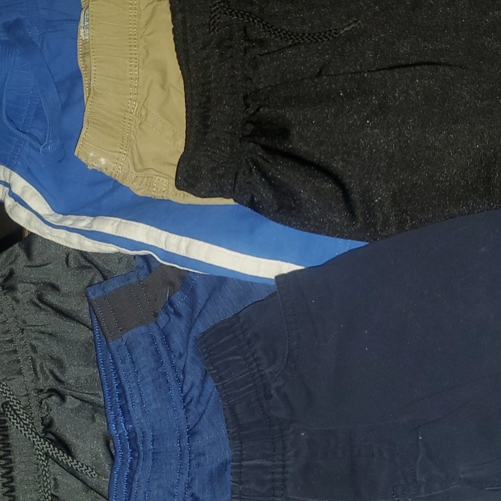 6 pair boys play shorts size 4